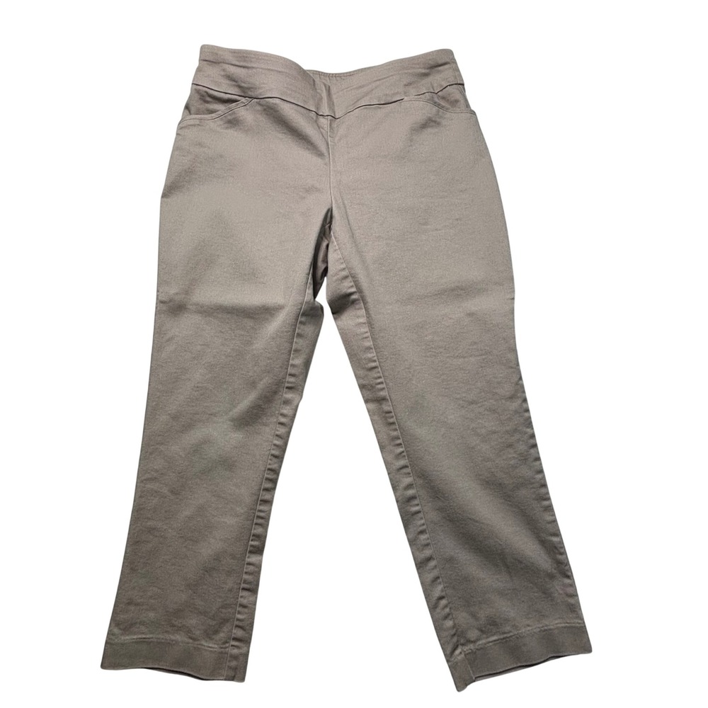 Croft & Barrow Effortless Stretch Pants Womens 10P Short‎ Tan Khaki  Chino #909